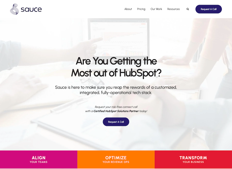 Sauce HubSpot Directory Page